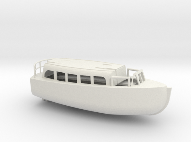 1/87 Scale 28 ft Personnel Boat Mk 4 in White Natural Versatile Plastic