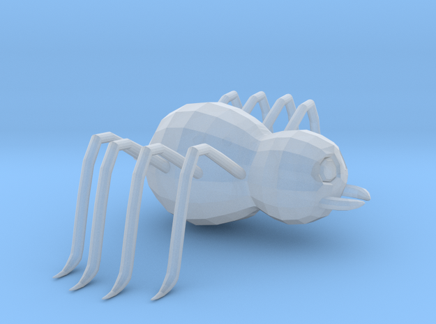 Cartoon Spider No Mouth in Smooth Fine Detail Plastic: Small