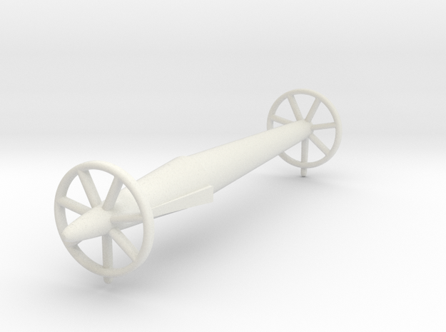 (1:144) Ring Tragflügel Torpedo Modell in White Natural Versatile Plastic