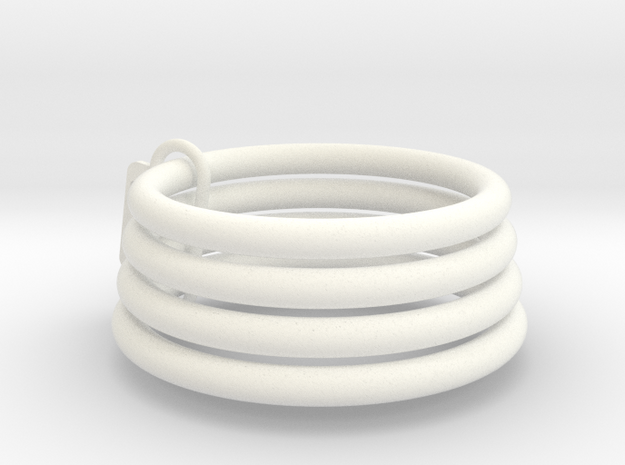 Chastity Sizing Rings in White Processed Versatile Plastic: Medium