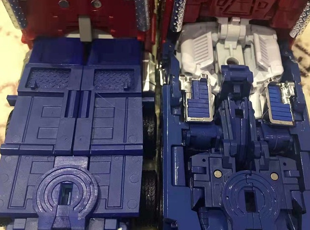 PS-TF-001 TE Optimus Prime MP44 Convoy Trailer Con in Blue Processed Versatile Plastic