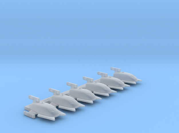 Omni Scale Vudar Administrative Shuttlecraft MGL in Smooth Fine Detail Plastic
