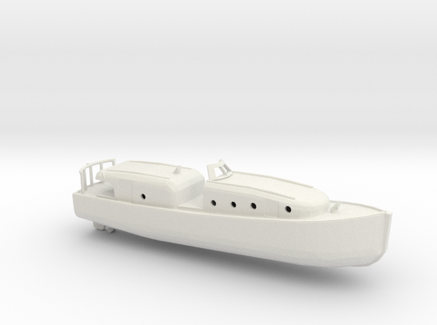 1/96 Scale 40 ft Motor Boat USN in White Natural Versatile Plastic