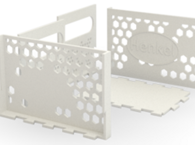 HoneyComb Box in White Natural Versatile Plastic