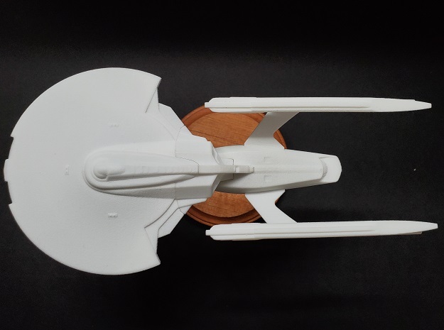 1/1400 USS Ranger Saucer in White Natural Versatile Plastic