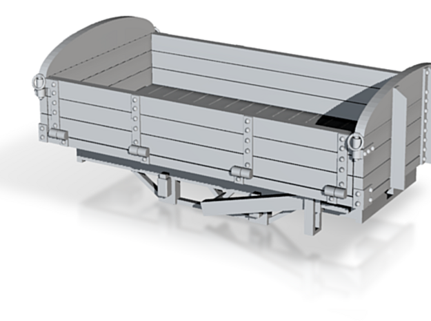 Freelance "Bobber" 3 plank open wagon (O16.5) in Tan Fine Detail Plastic