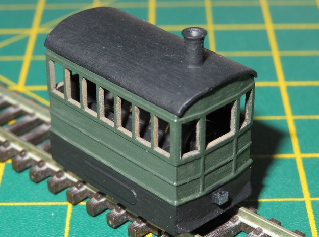 N Gauge Freelance Steam Tram Engine in Tan Fine Detail Plastic