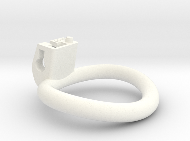 Cherry Keeper Ring - 45x40mm Wide Oval (~42.5mm) in White Processed Versatile Plastic