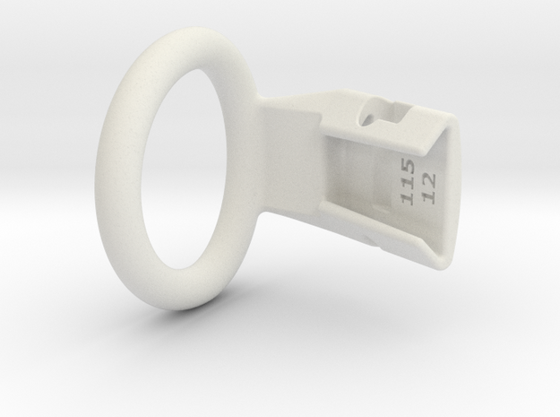 Q4e single ring L 36.6mm in White Premium Versatile Plastic