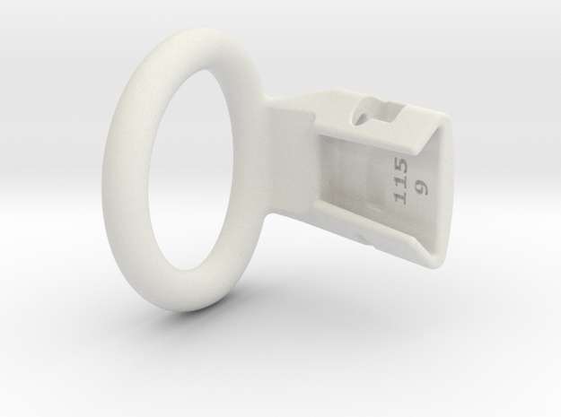 Q4e single ring M 36.6mm in White Premium Versatile Plastic