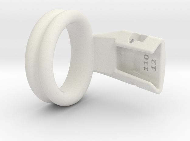Q4e double ring L 35.0mm in White Premium Versatile Plastic
