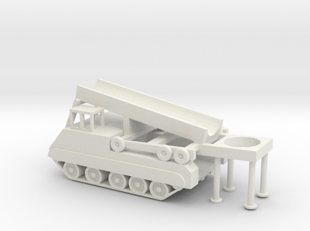 1/72 Scale M474 Pershing Launcher in White Natural Versatile Plastic