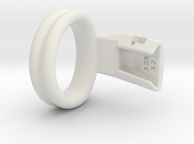 Q4e double ring L 39.8mm in White Premium Versatile Plastic