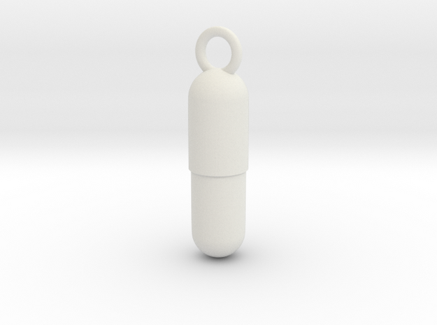 Cosplay Charm - Pill (style 2) in White Natural Versatile Plastic