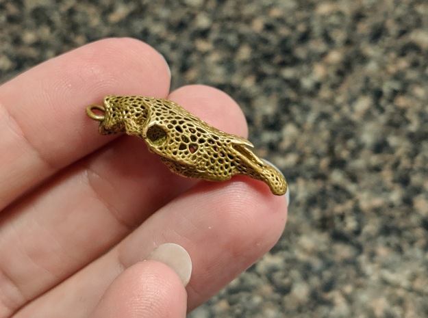 Arabian Mare Skull Pendant  in Natural Bronze