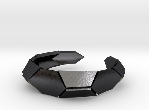 Polygonal Perfection i3 TALLA 6 LAbdGRAFO -  TPA in Polished and Bronzed Black Steel