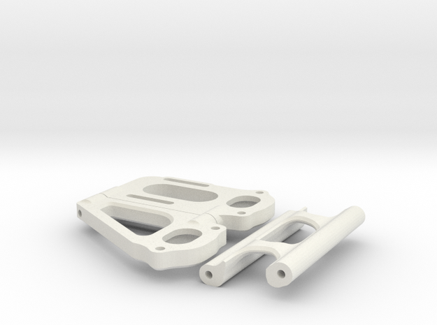SDR trike 1.0 rear pod version A in White Natural Versatile Plastic