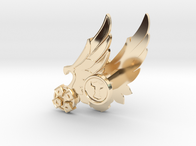 Winged D-pad Cufflinks  in 14K Yellow Gold