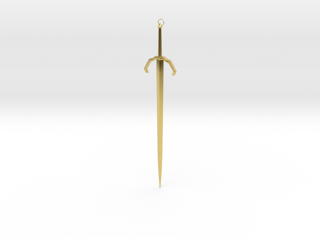 Addan Deith Pendant  in Polished Brass