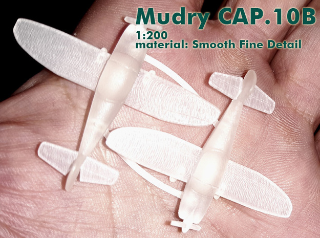 Mudry CAP.10B in Gray PA12: 1:100