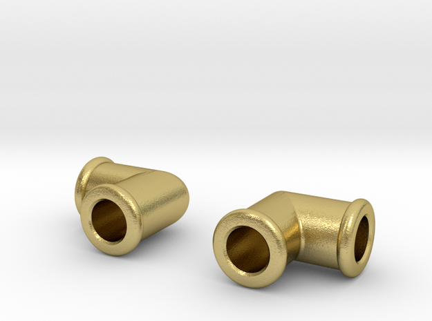 Live Steam  ME 1/4" x 40 Elbow in Natural Brass