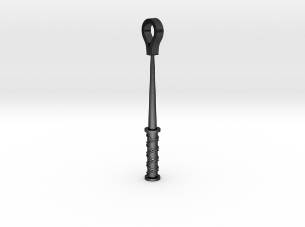Riding crop in Polished and Bronzed Black Steel