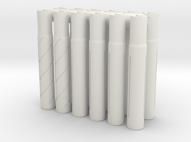 Expandable Barrel Lap (12 Pack) in White Natural Versatile Plastic