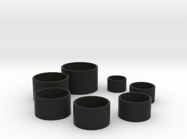 klein 7 Piece Non-Insulated Nut Driver Shields in Black Natural Versatile Plastic