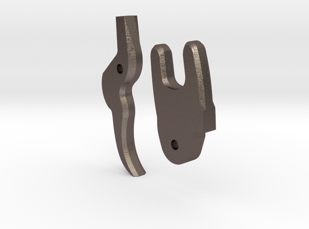 Wheelock Mechanism Standard Trigger in Polished Bronzed-Silver Steel