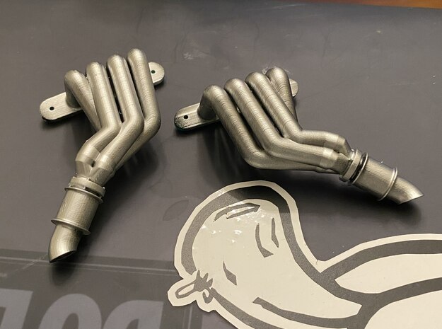 Magnaflow-style headers for Axial SMT-10 (Pair) in White Natural Versatile Plastic