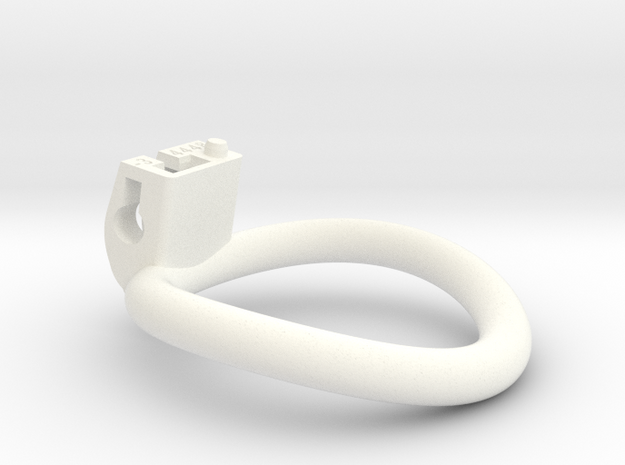 Cherry Keeper Ring - 44x48mm Tall Oval -3° ~46mm in White Processed Versatile Plastic