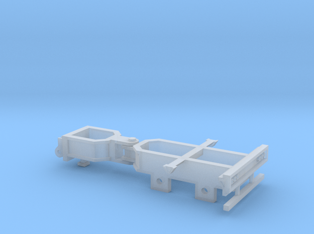 Booster Dolly - 2 Axle in Smooth Fine Detail Plastic
