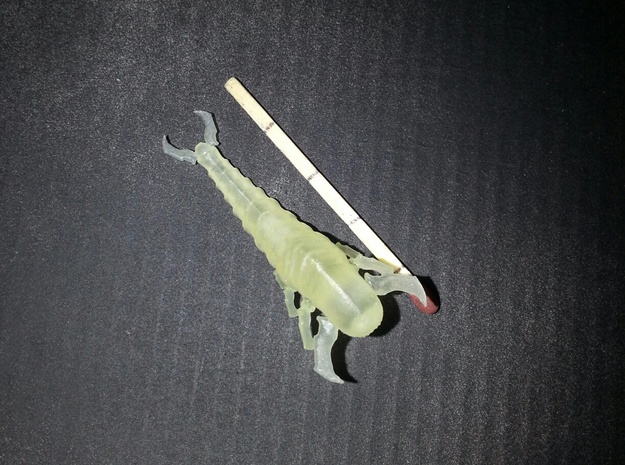 Absorberwurm Sichelbiss gross Meter  03 in Tan Fine Detail Plastic