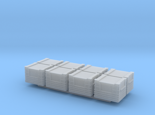 Docking Bay - eight crates, 1:72 in Tan Fine Detail Plastic