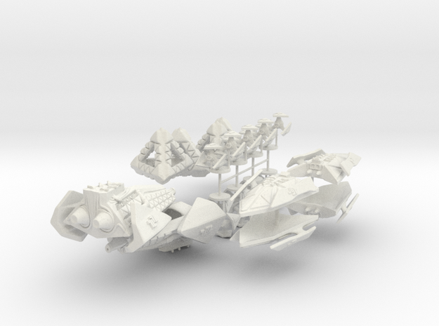 Robot Ship Pack in White Natural Versatile Plastic