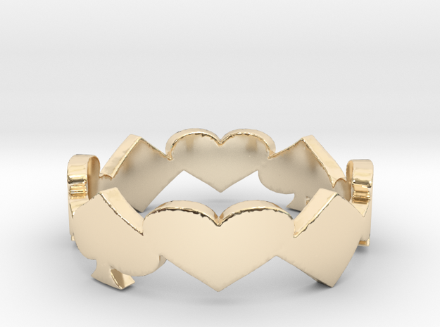 The Gambler III Ring Size 10 in 14K Yellow Gold