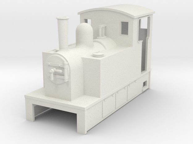 OO9 Cheap and Easy Tram Loco #1 in White Natural Versatile Plastic