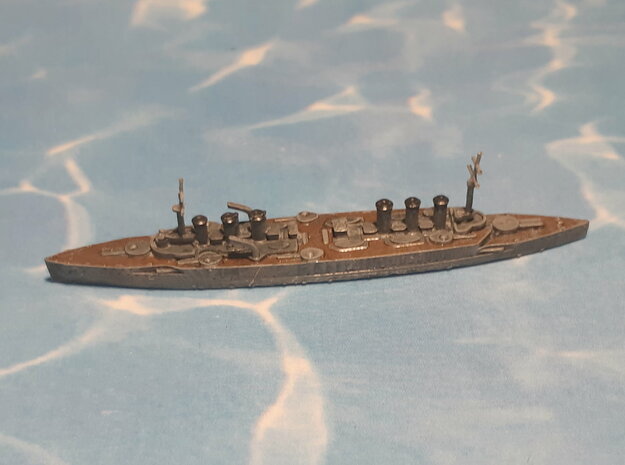French Amored Cruiser MN Edgar Quinet 1/2400 in Tan Fine Detail Plastic