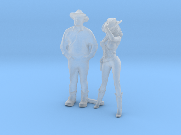HO Scale Cowboy and Cowgirl