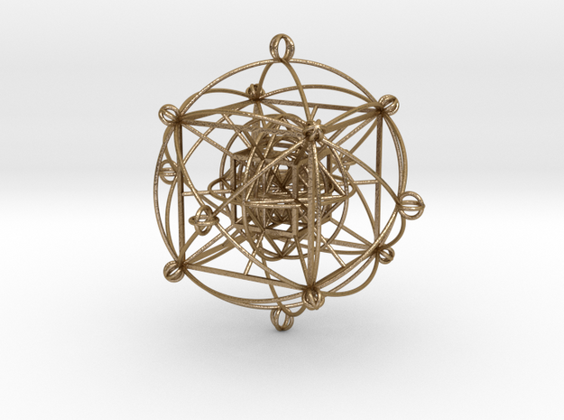 Unity Sphere (medium omni) in Polished Gold Steel