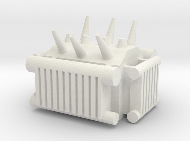 Electrical Transformer 1/24 in White Natural Versatile Plastic