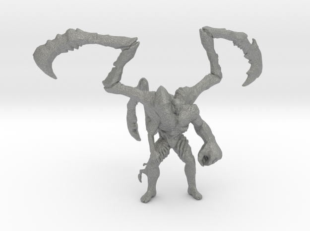 Resident Evil Parasite Super Tyrant 80mm miniature in Gray PA12