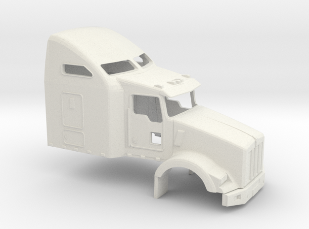 1/32 Kenworth T 800 Cab-Sleeper in White Natural Versatile Plastic