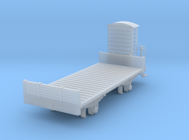 Flat car H0m in Smooth Fine Detail Plastic