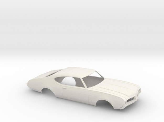 1/16 1969-72 Oldsmobile 442 Open Shell in White Natural Versatile Plastic