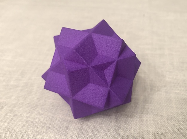 Escher's Tri-cube in Purple Processed Versatile Plastic