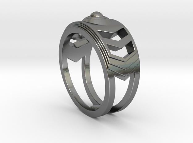Women's Ring #1 in Polished Silver