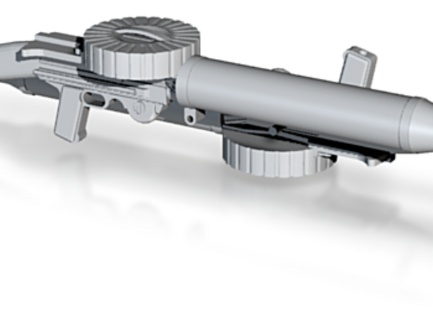Two 1/10 scale Lewis Machine Guns in Tan Fine Detail Plastic