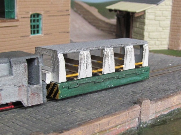 009 Colliery Coach in White Natural Versatile Plastic