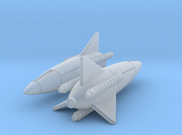 (1:144)(x2) Lippisch Rocket Rammer in Tan Fine Detail Plastic
